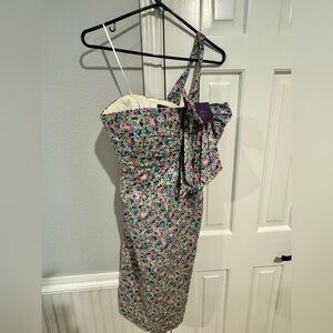 Jcrew Liberty Fabric One Shoulder Mini Dress